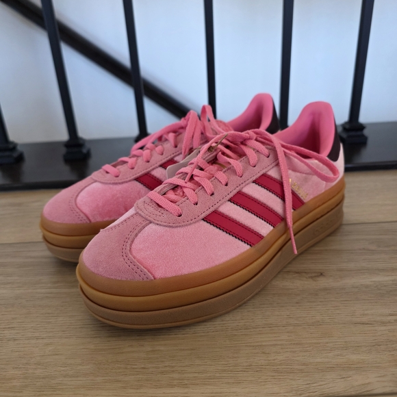 adidas Shoes - NWT Adidas Gazelle Bold J Women's Pink Sneakers 6 But Fits Like 6.5-7